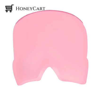 Ice Headache Relief Eye Mask Double Layer Pink Cloth