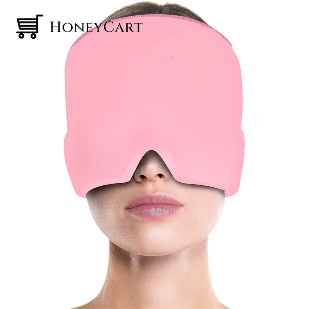 Ice Headache Relief Eye Mask Pink Cloth