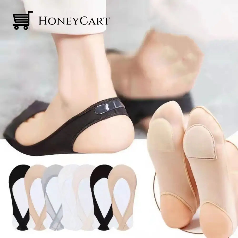 Ice Silk Shallow Heels Invisible Socks Women Cj