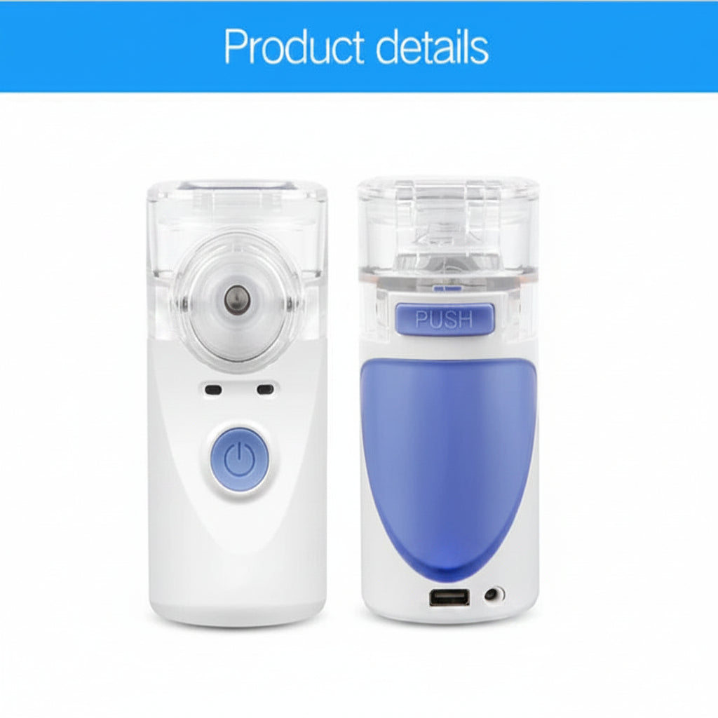 Portable Ultrasonic Mesh Nebulizer, Compact, Quiet Mist Device for Personal Use