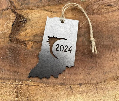 Eclipse Totality 2024 Commemorative Metal Ornament