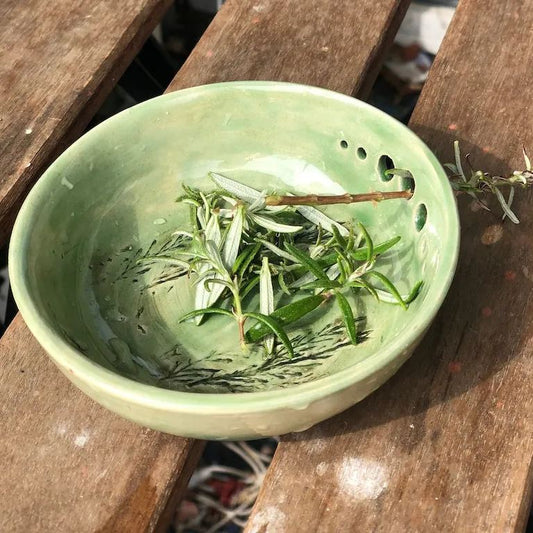 Handmade Ceramic Herb Stripper Bowl - A Beautifully Functional Kitchen Tool