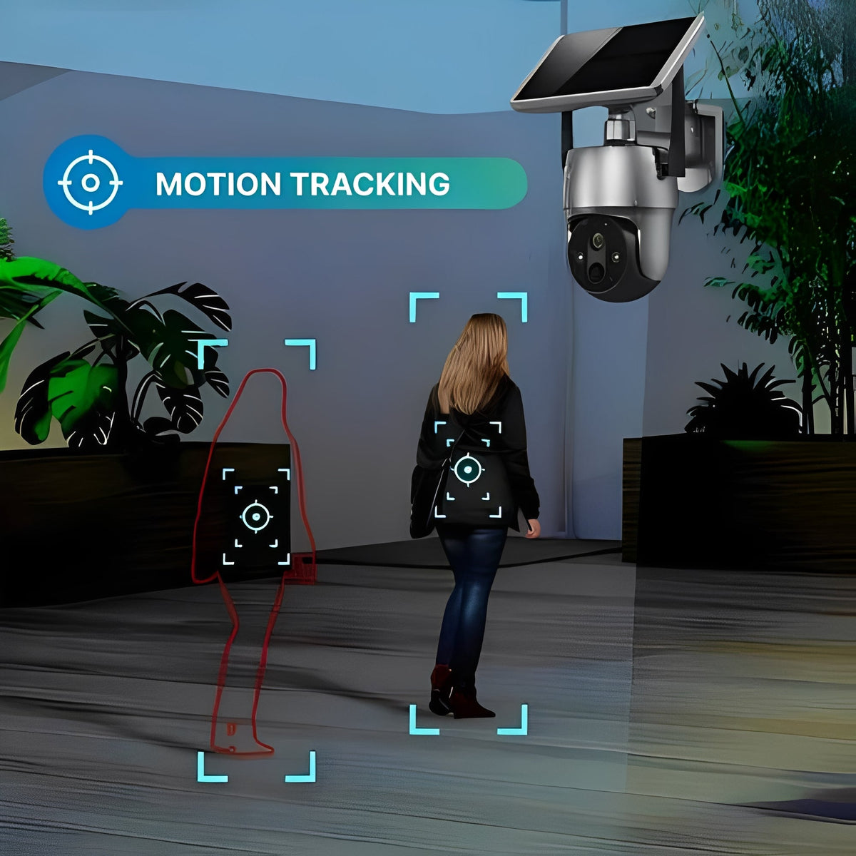 Outdoor Surveillance Camera Solar Powered and Wireless
