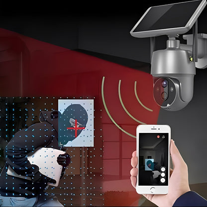 Outdoor Surveillance Camera Solar Powered and Wireless