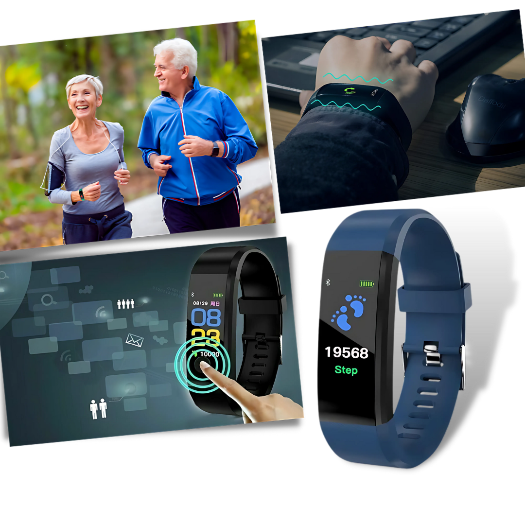 Fitness Tracker Smartwatch | LED Display, Health Monitoring & Long Battery Life for All Ages