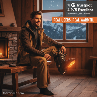 Rechargeable Heated Insoles | 3 Temperature Settings, Fast Heating & Ideal for Cold Weather Activities