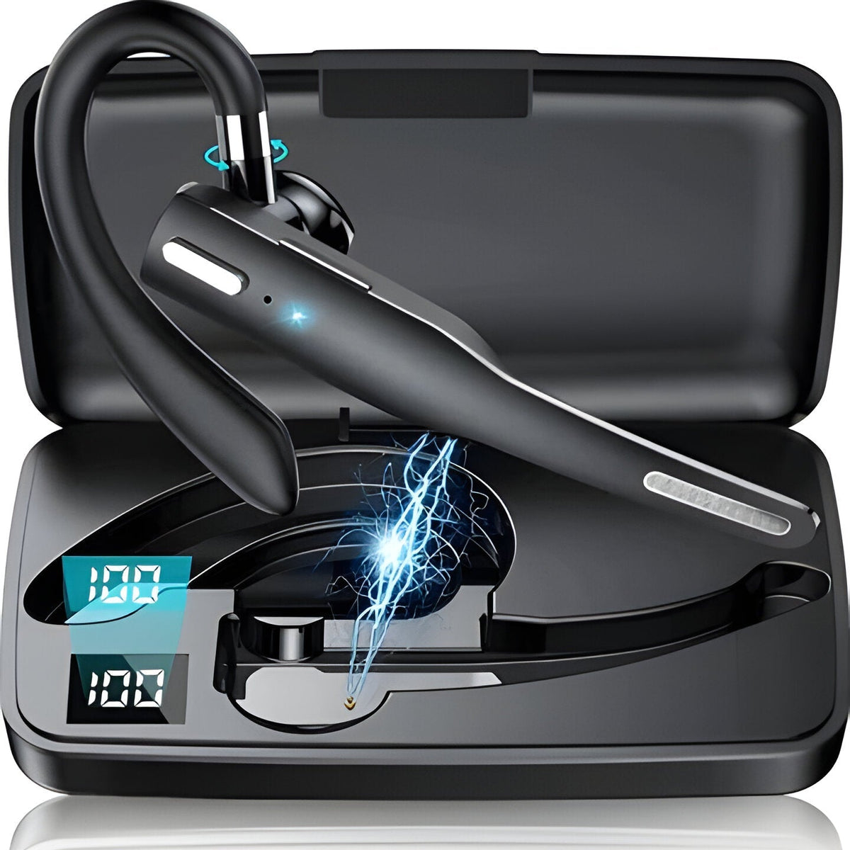 Trucker Dual Mic Wireless Bluetooth 5.1 Noise Cancelling Headset and Earpiece