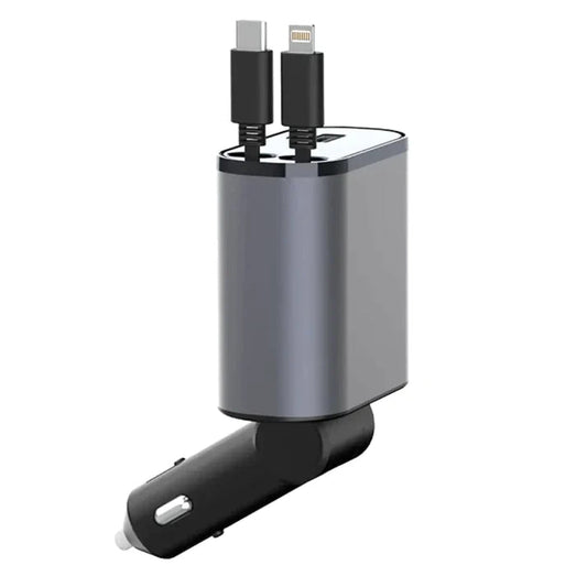 Dual Retractable Car Charger