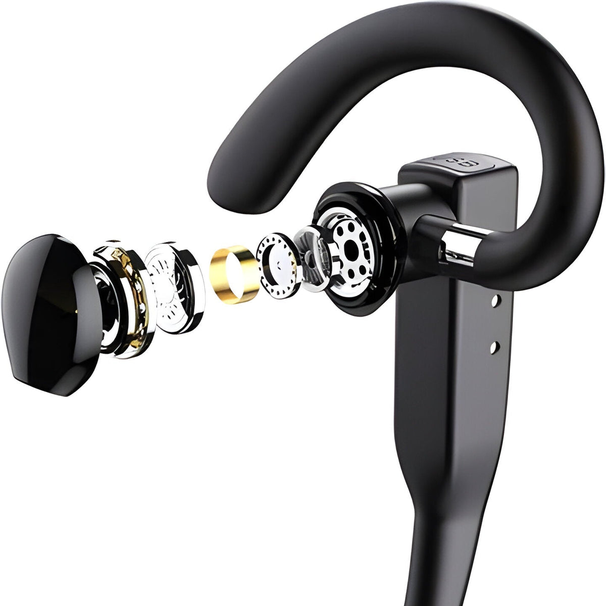 Trucker Dual Mic Wireless Bluetooth 5.1 Noise Cancelling Headset and Earpiece