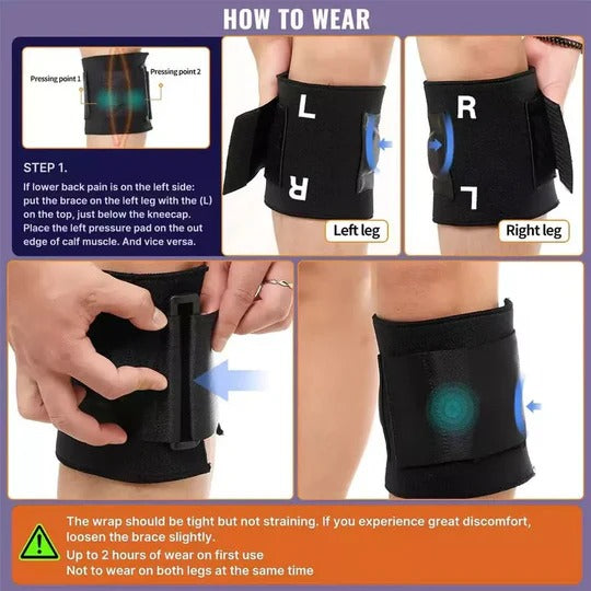 Sciatic Nerve Brace for Targeted Lower Leg Support Fit Geno