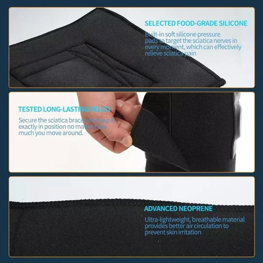 Sciatic Nerve Brace for Targeted Lower Leg Support Fit Geno