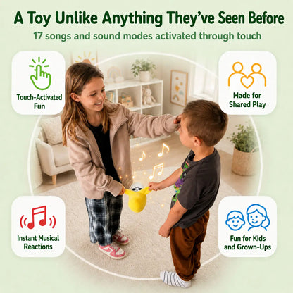 Interactive Plush Toy for Two Player Sensory Play