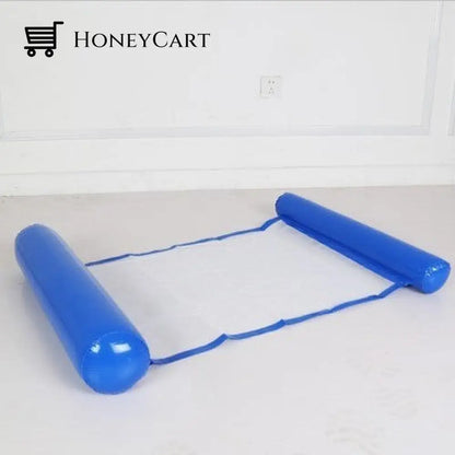 Inflatable Foldable Double-Purpose Backrest Net Hammock Sapphire Blue Outdoor Cj