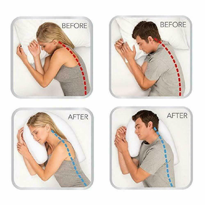 Orthopedic Side Sleeper Pillow With Ear Hole