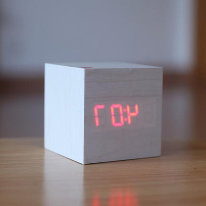 Modern Digital Wood Clock