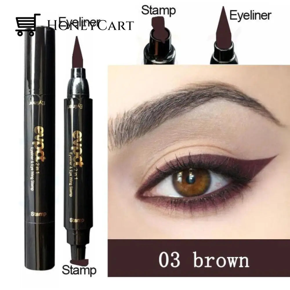 Instant Eyeliner Stamp Brown Eye