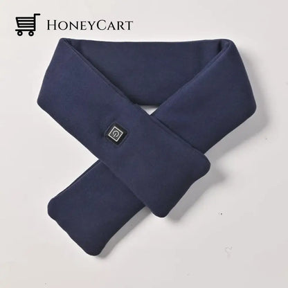 Intelligent Electric Heating Scarf Navy Blue Tool