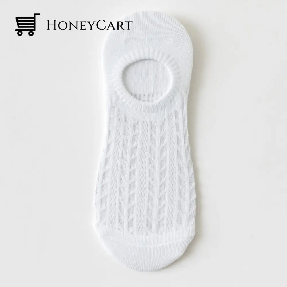 Invisible Air Socks White / 3 Pairs