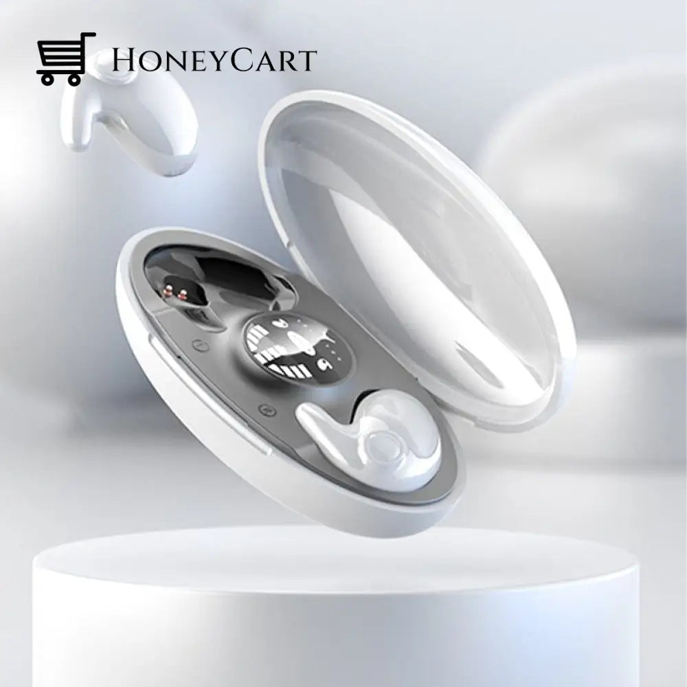 Invisible Sleep Wireless Earphone White