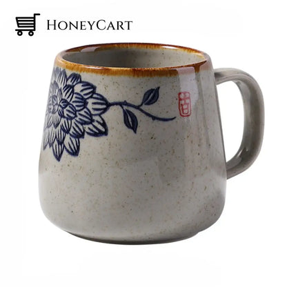 Japanese Retro Handmade Ceramic Cups Style D Mugs