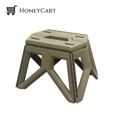 Japanese-Style Portable Outdoor Folding Stool Camping Chair Armygreen Chairs & Stools