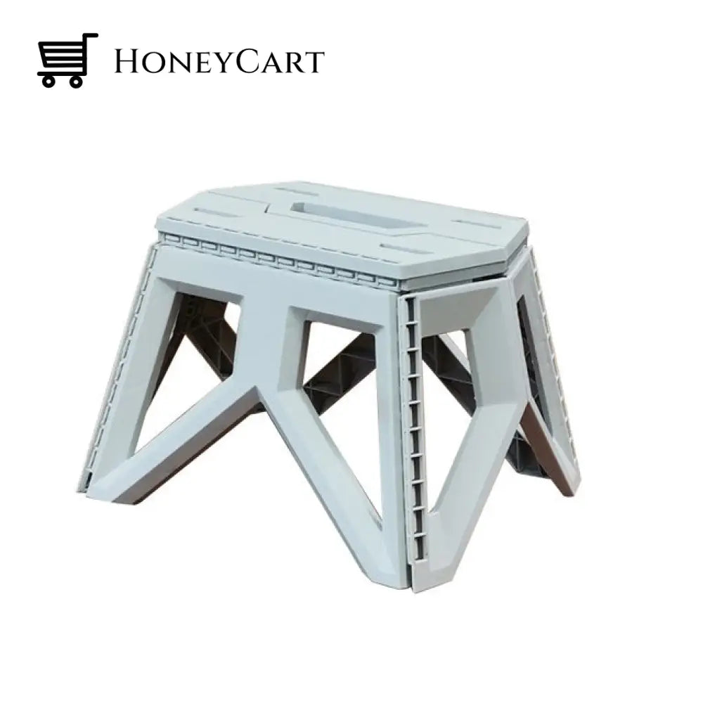 Japanese-Style Portable Outdoor Folding Stool Camping Chair Gray Chairs & Stools