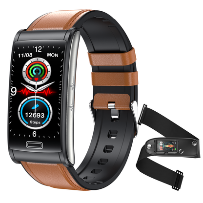 ECG Bracelet Blood Oxygen Blood Glucose Scientific Sleep HRV Smart Watch
