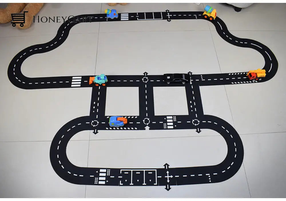 Kids Diy Traffic Roadway Track Puzzle - Children Road Building Toys