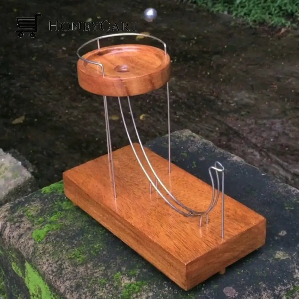 Kinetic Art Perpetual Machine Wooden Sculpture