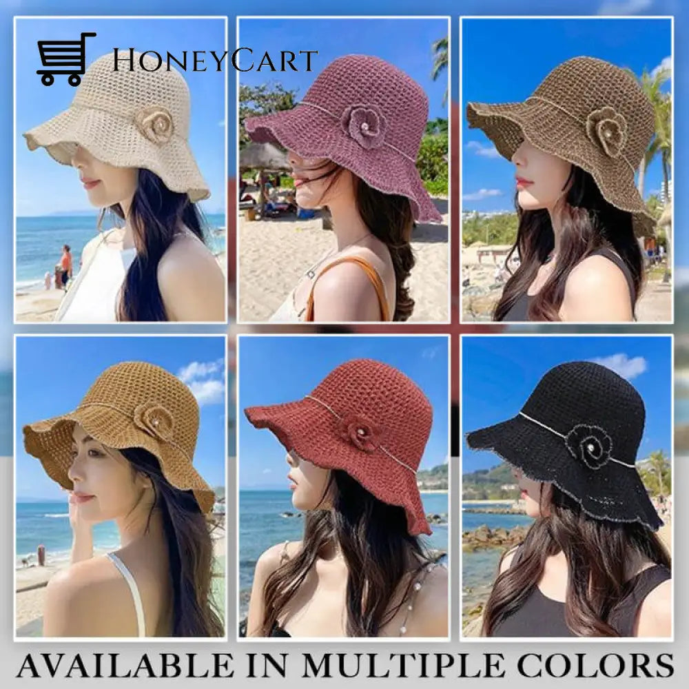 Knitted Flounces Bucket Hat