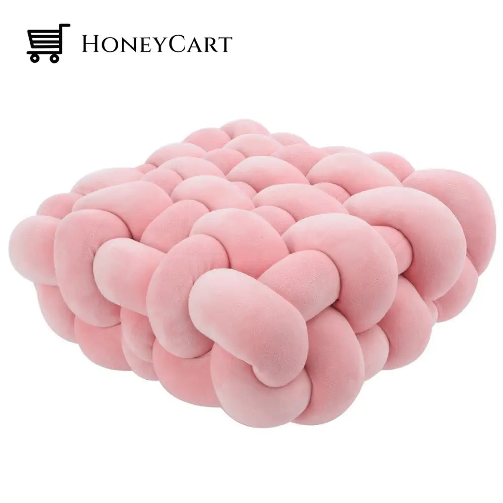 Knotted Ball Decorative Pillow Pink Pillows