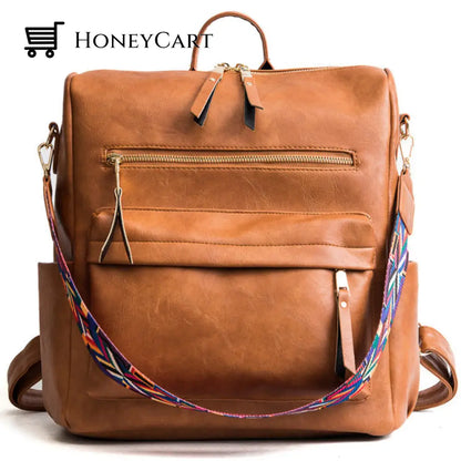 Large Capacity Backpack Brown