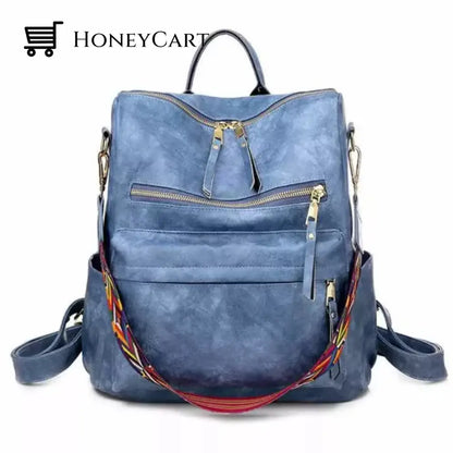 Large Capacity Backpack Light Blue