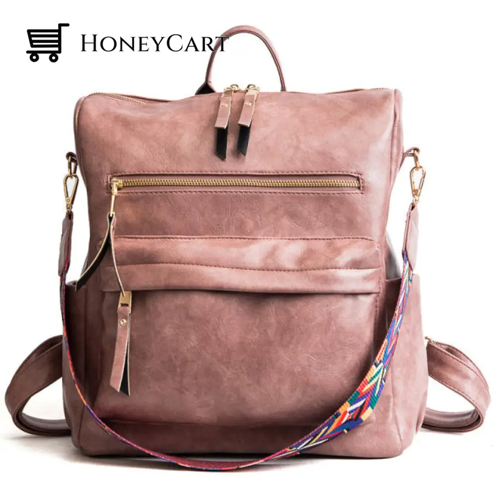 Large Capacity Backpack Pink