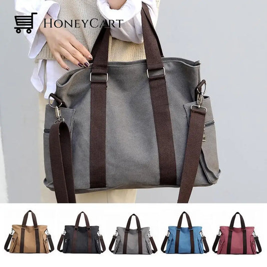Large Capacity Canvas Handbag Shoulder Bag