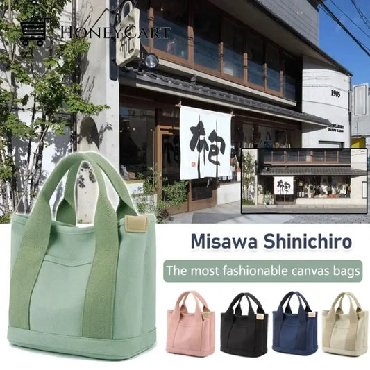 Large Capacity Multi Pocket Handbag Green Tool