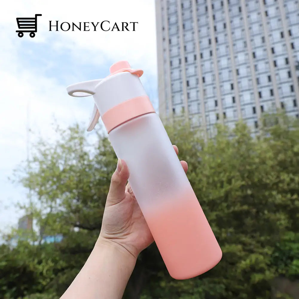 Large Capacity Portable Outdoor Sports Spray Bottle Pink