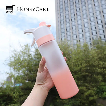 Large Capacity Portable Outdoor Sports Spray Bottle Pink