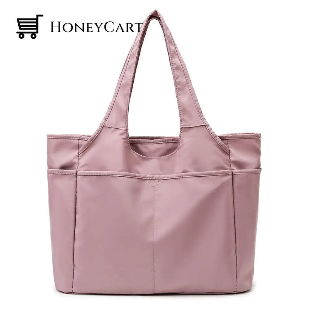 Large Capacity Tote Handbag Pink