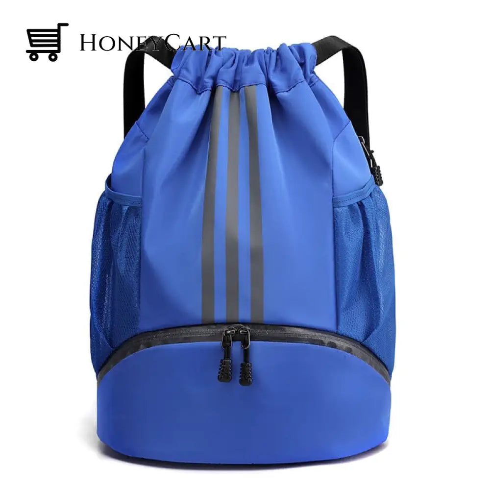 Large Nylon Drawstring Pocket Backpack