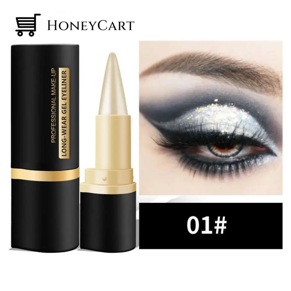 Last Day 49% Off Matte Quick-Dry Eyeliner Silver / Buy 1 Only $16.89!