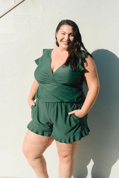 Last Day 50% OFF – Swim Romper Built-In Bra