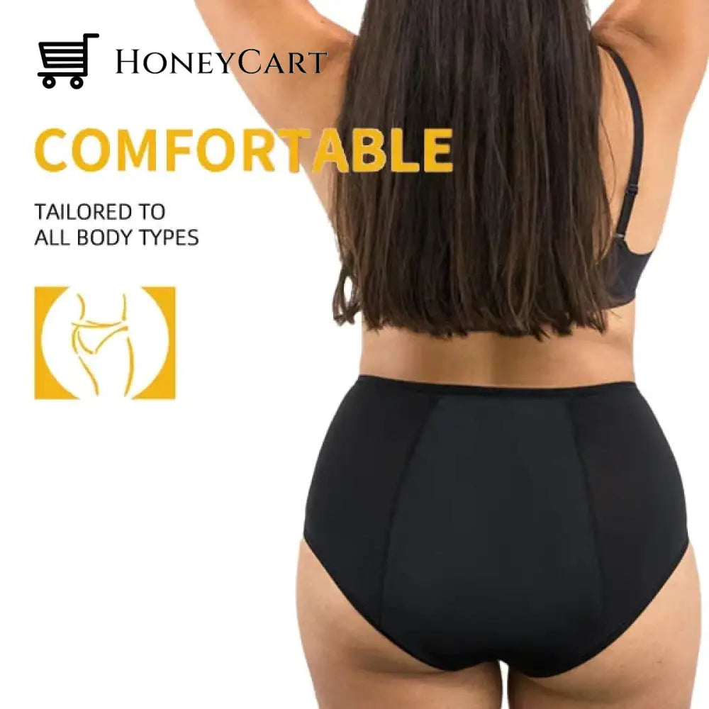 Last Day Buy 3 Get 5 Leak Proof Panties Black / L (88-121Lb) Tool