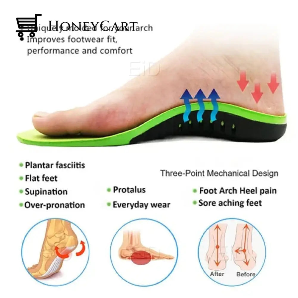 Last Day Promotion - 49% Off Super Comfortable Adjustable Orthotic Insoles Health & Beauty