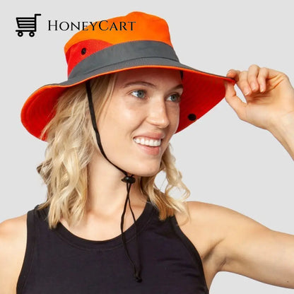 Last Day Promotion 49% Off Uv Protection Foldable Sun Hat Orange