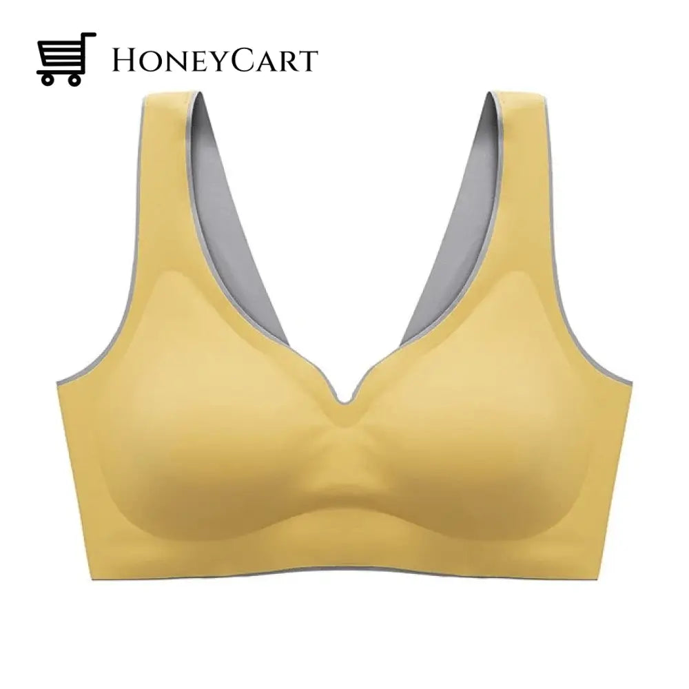 Latex Seamless Winter Bras Push Up Bralette Underwear For Women Cooling Gathers Shock-Proof Female