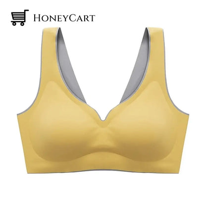 Latex Seamless Winter Bras Push Up Bralette Underwear For Women Cooling Gathers Shock-Proof Female