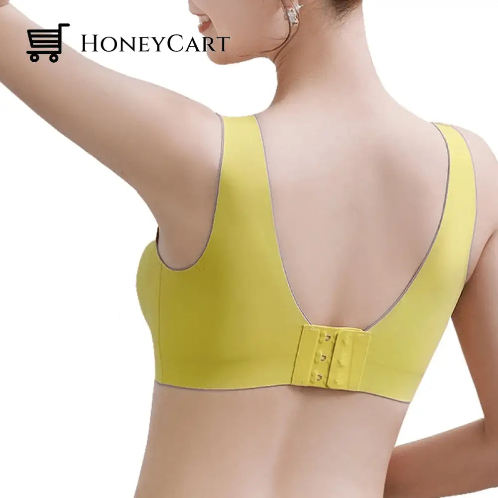 Latex Seamless Winter Bras Push Up Bralette Underwear For Women Cooling Gathers Shock-Proof Female