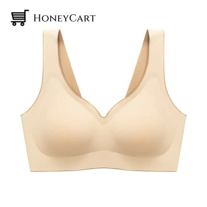 Latex Seamless Winter Bras Push Up Bralette Underwear For Women Cooling Gathers Shock-Proof Female