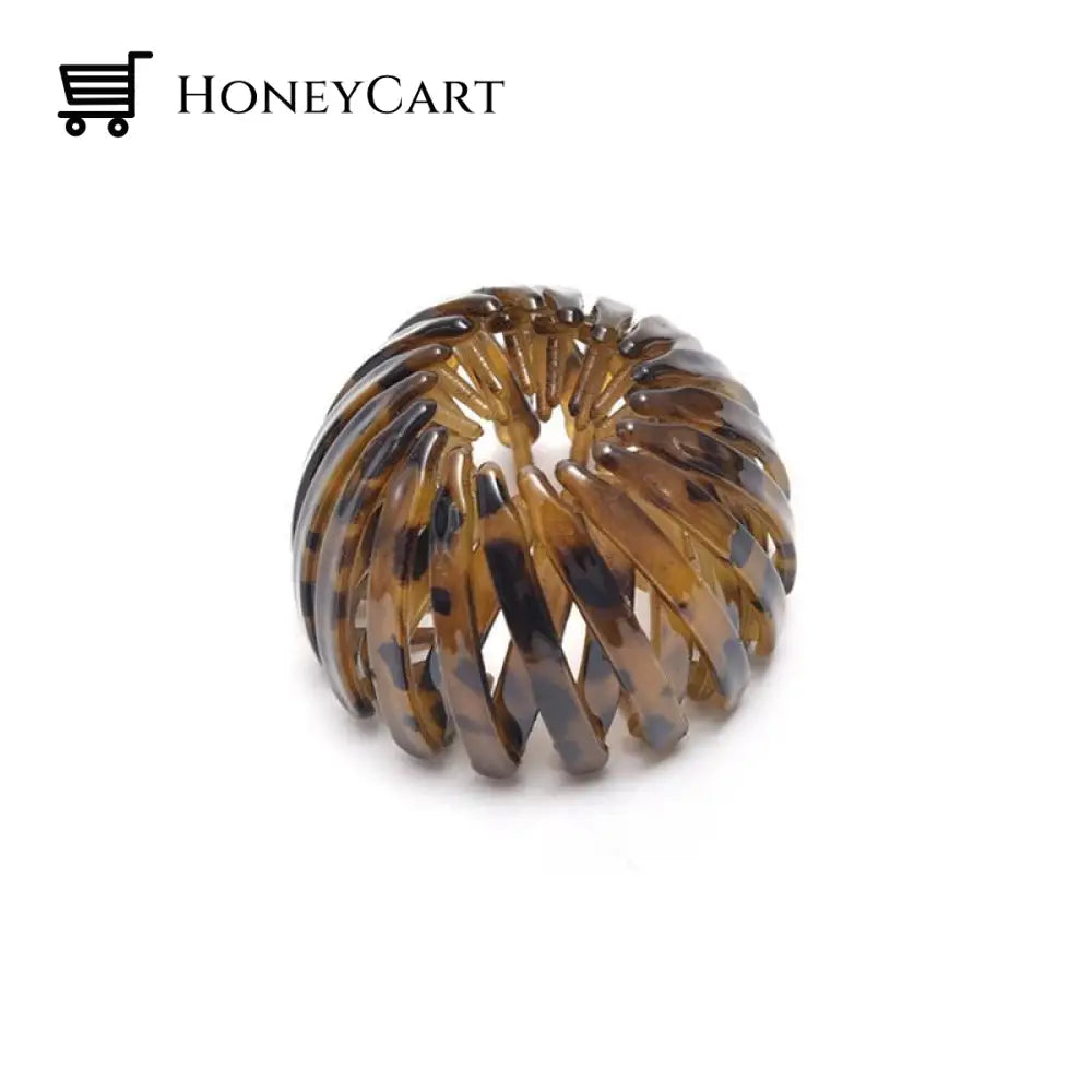 Lazy Birds Nest Plate Hairpin Amber Tool